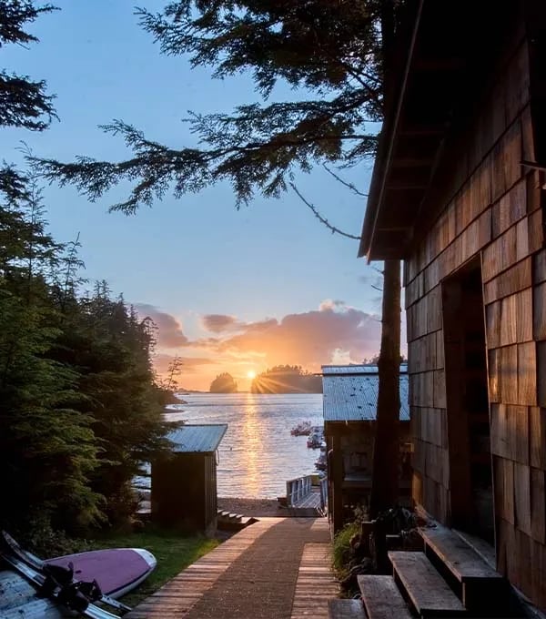 the west coast fishing club - scenic views outside of the outpost
