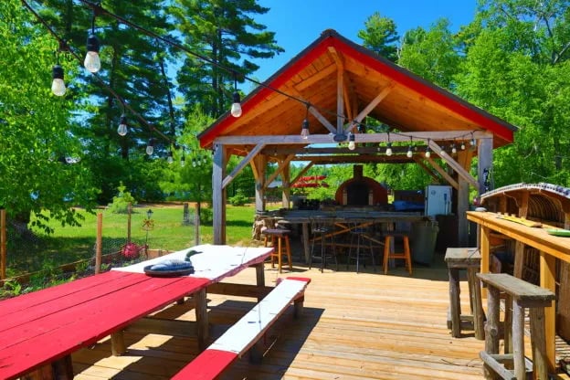 Rustic Waterfront Log Cabins